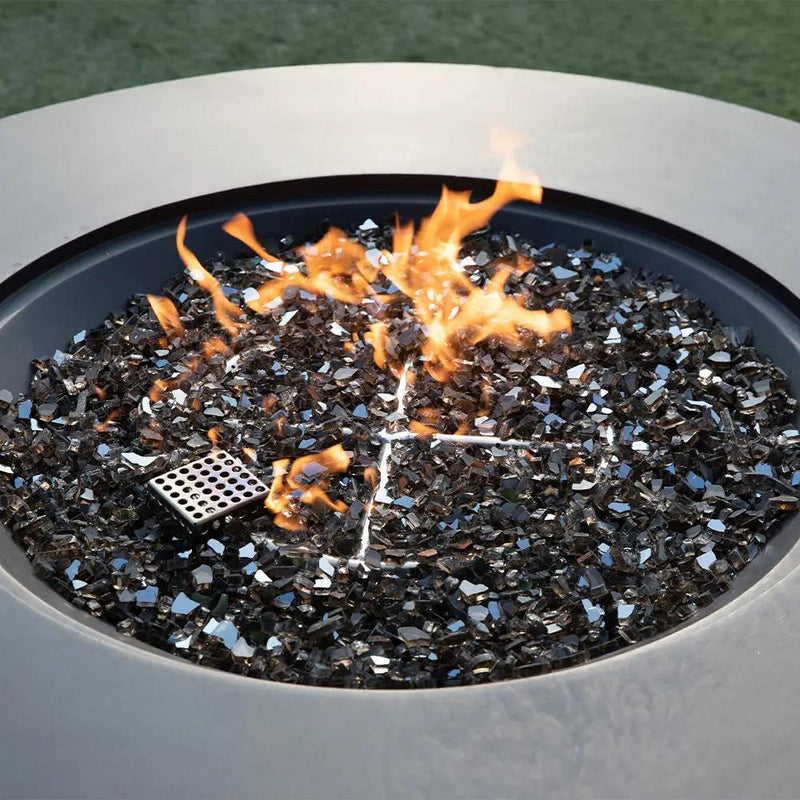 Nimes Outdoor Dark Grey Fire Pit Bowl - Select Fuel Type by EnvelorHome