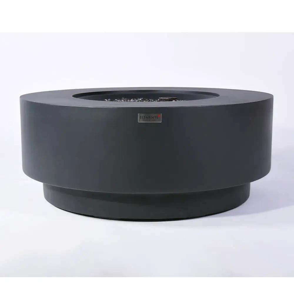 Nimes Outdoor Dark Grey Fire Pit Bowl - Select Fuel Type by EnvelorHome