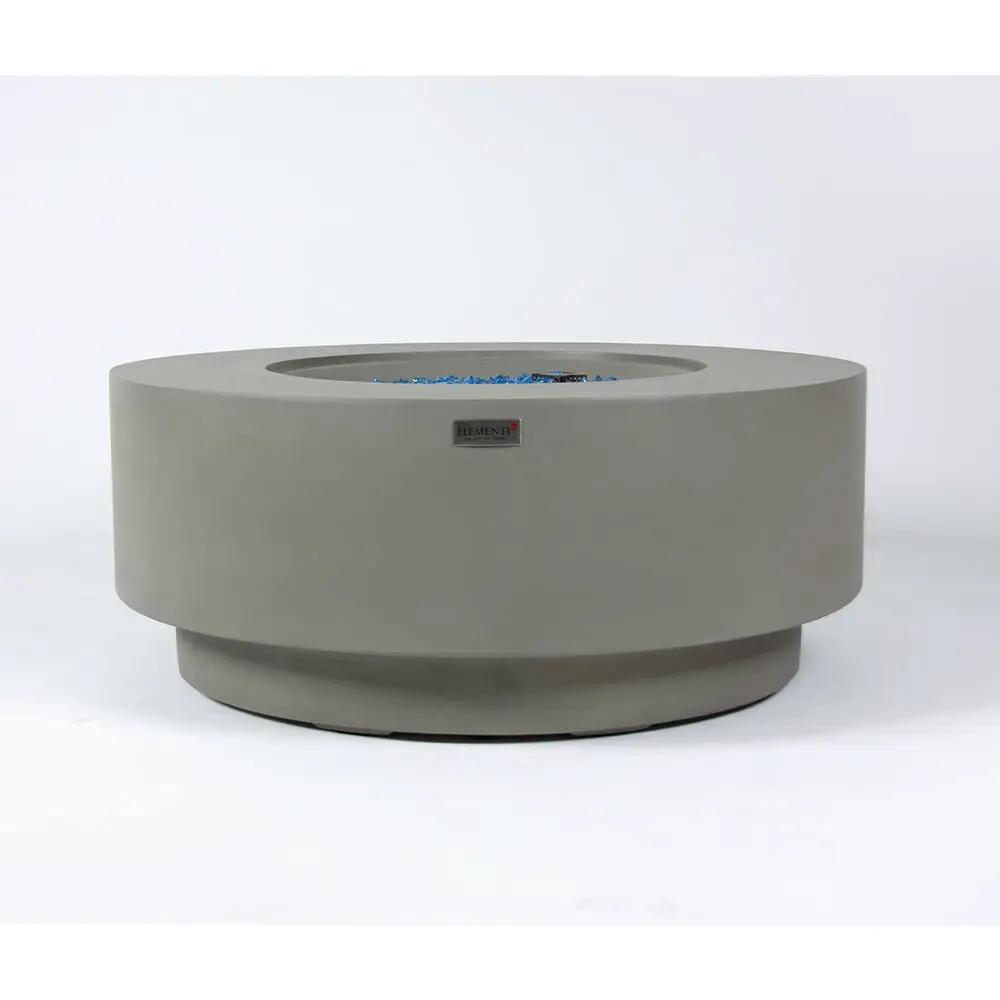 Colosseo Outdoor Light Grey Fire Pit Bowl - Select Fuel Type by EnvelorHome
