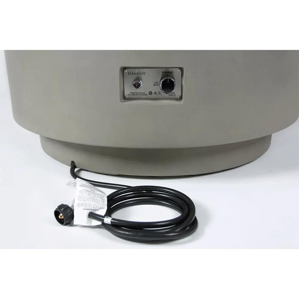 Colosseo Outdoor Light Grey Fire Pit Bowl - Select Fuel Type by EnvelorHome