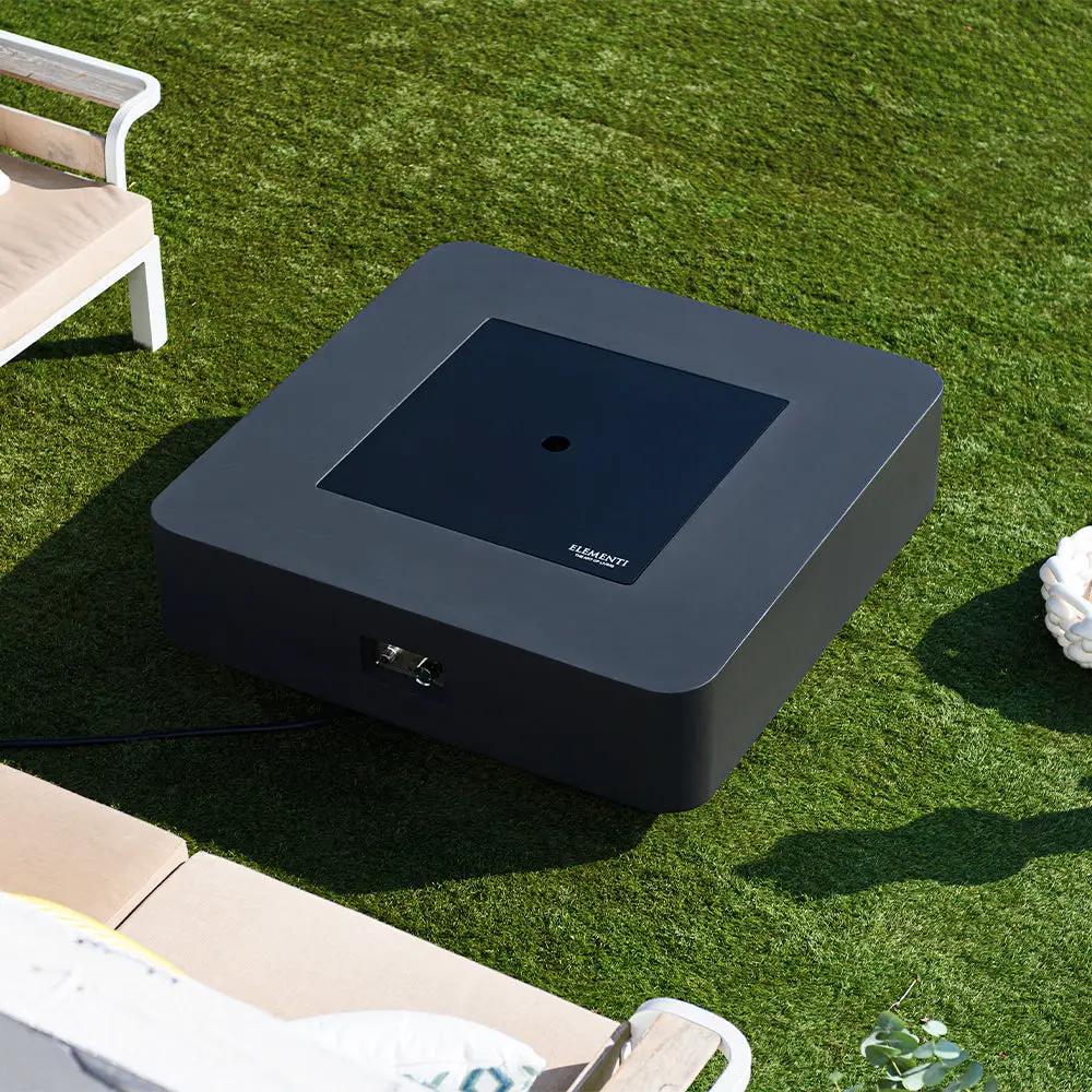 Bergamo Outdoor Dark Grey Fire Pit Table - Select Fuel Type by EnvelorHome