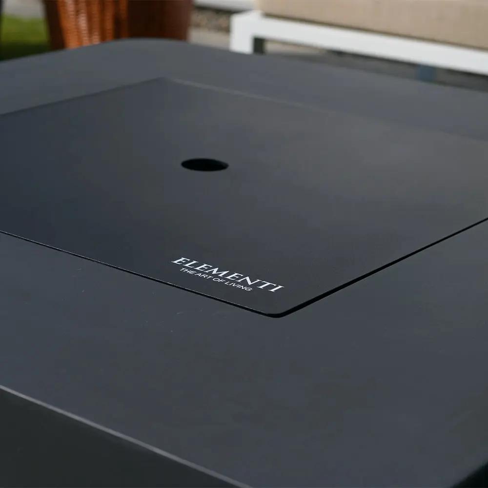 Bergamo Outdoor Dark Grey Fire Pit Table - Select Fuel Type by EnvelorHome