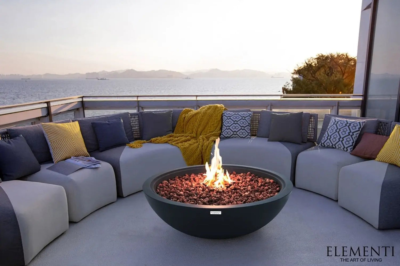 Elementi Plus Rose Bowl Fire Pit, 48 x 48 Inches by EnvelorHome