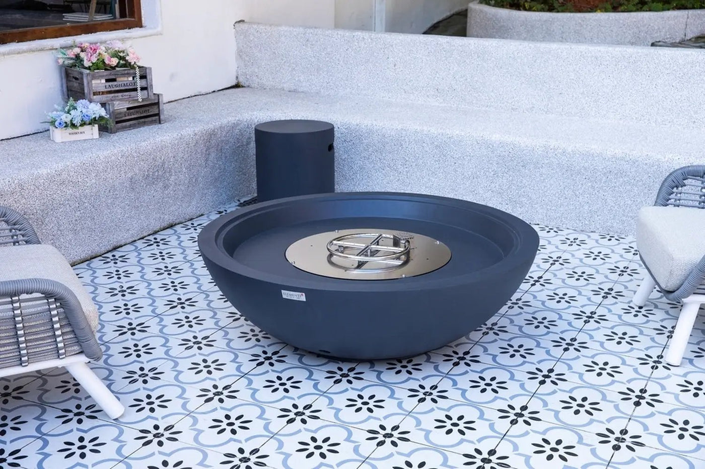 Elementi Plus Rose Bowl Fire Pit, 48 x 48 Inches by EnvelorHome