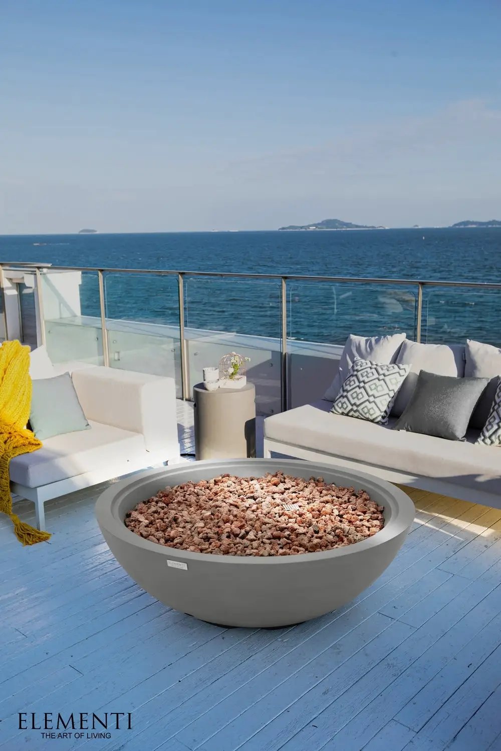 Elementi Plus Rose Bowl Fire Pit, 48 x 48 Inches by EnvelorHome