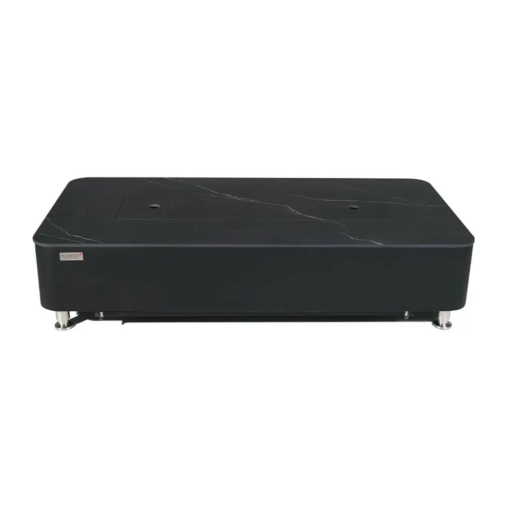 Valencia Outdoor Bulgaria Black Fire Pit Table - Select Fuel Type by EnvelorHome