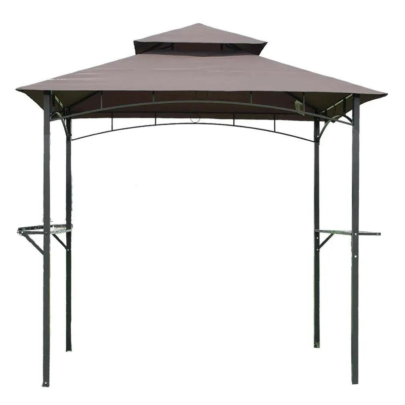 8-Ft x 5-Ft Steel Frame Outdoor Grill Gazebo with Vent Top Canopy by HomePacific
