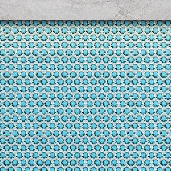 Sky Blue 12x12 Glossy Penny Round Porcelain Mosaic Tile (10 pack, 9.87 sq ft/case)