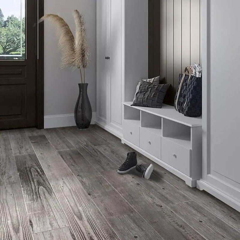Ash Gray 8x48 Matte Field Porcelain Tile (4 pack, 10.358 sq ft/case) by Apollo Tile