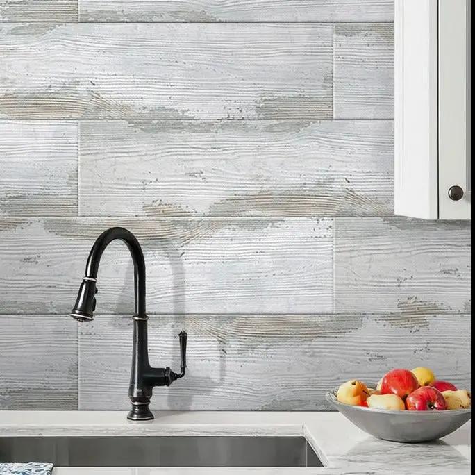 Light Gray 8x48 Matte Field Porcelain Tile (4 pack, 10.358 sq ft/case) by Apollo Tile