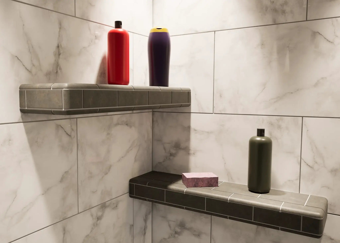 The Original™ Shower Shelf by The Original Granite Bracket