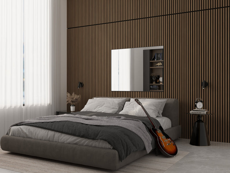 2-Pack Acoustic Wall Panels – Smoked Oak by Dogberrycollections