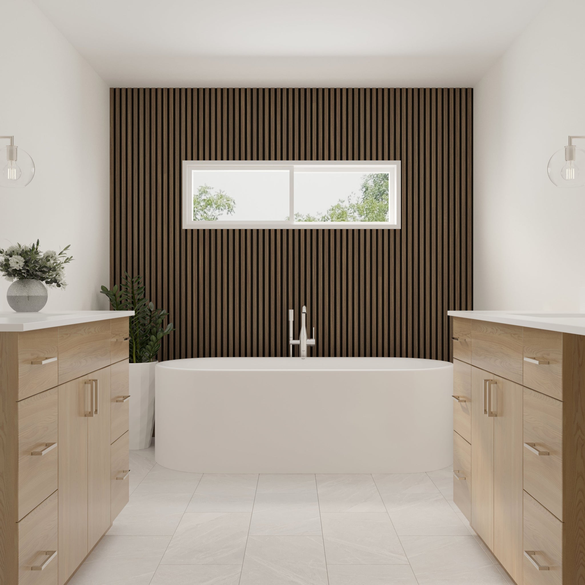 2-Pack Acoustic Wall Panels – Smoked Oak by Dogberrycollections