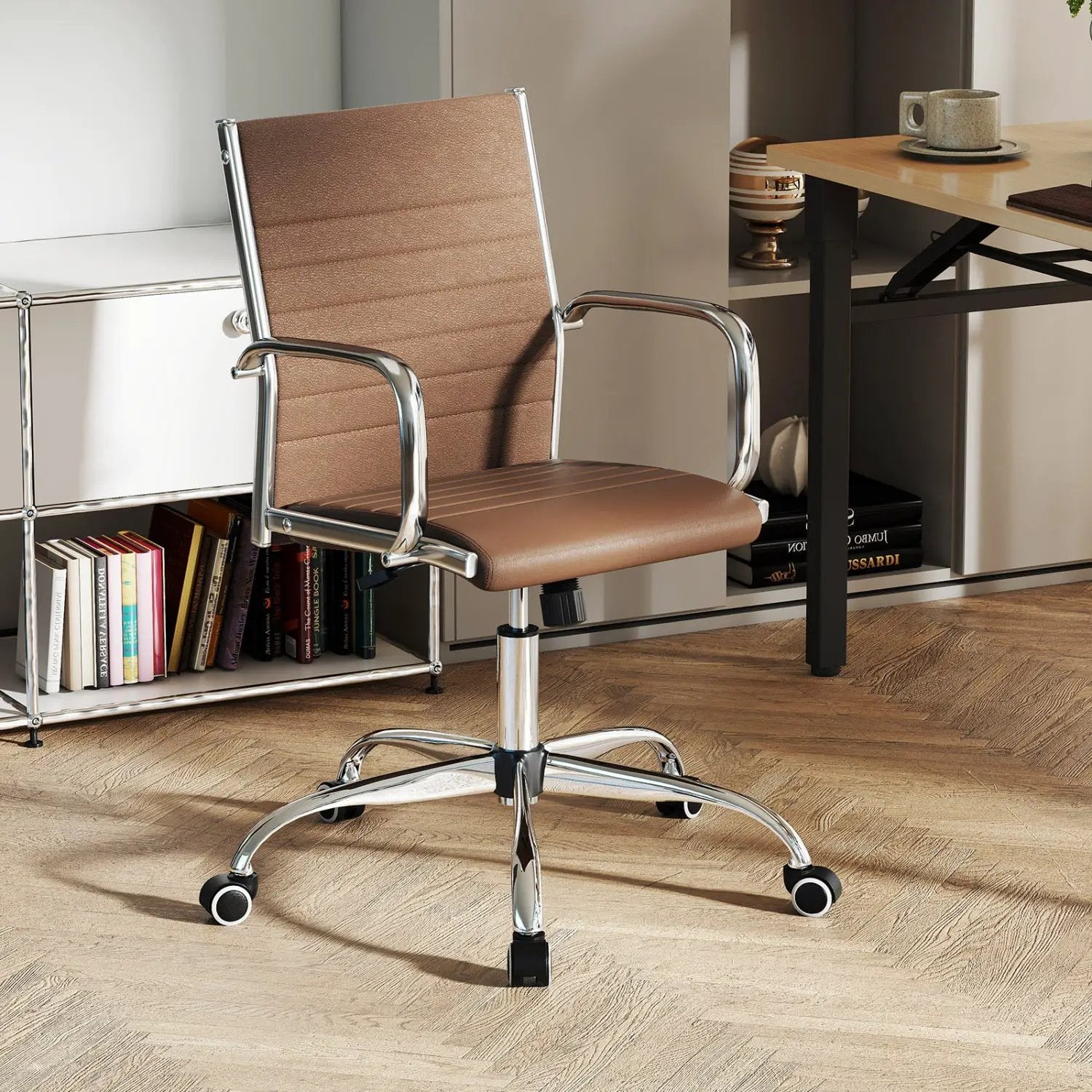 Height Adjustable Office Chair with Rocking Backrest by DirectDeals
