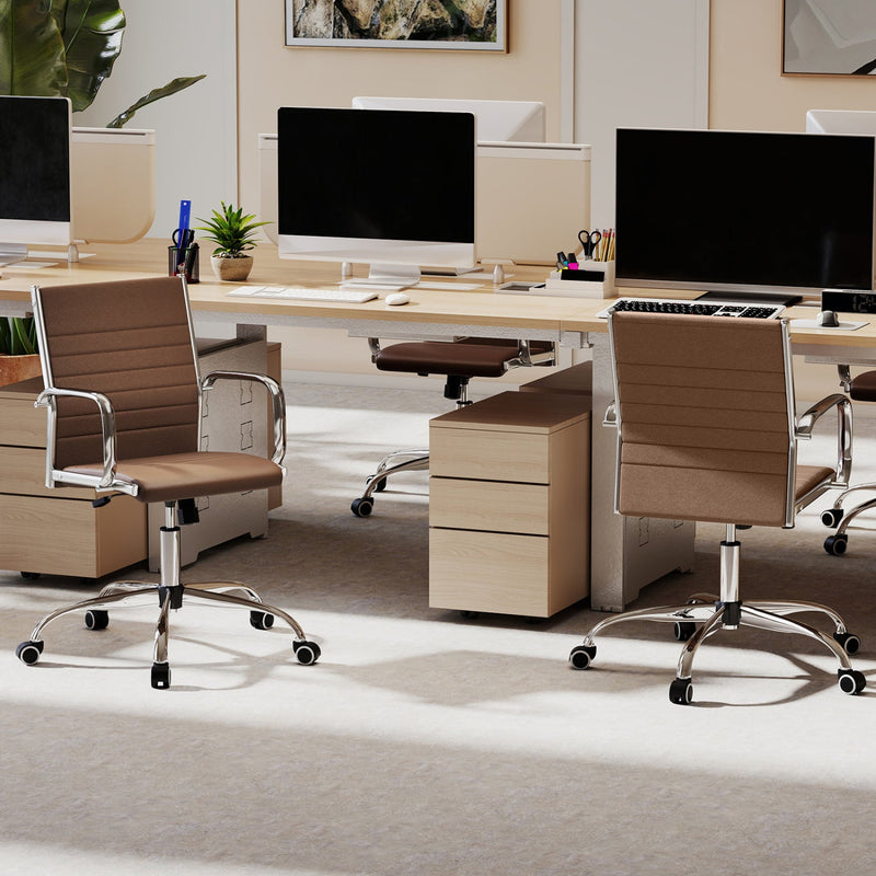 Height Adjustable Office Chair with Rocking Backrest by DirectDeals