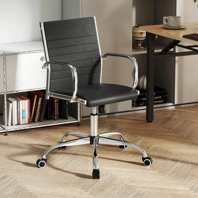 Height Adjustable Office Chair with Rocking Backrest by DirectDeals