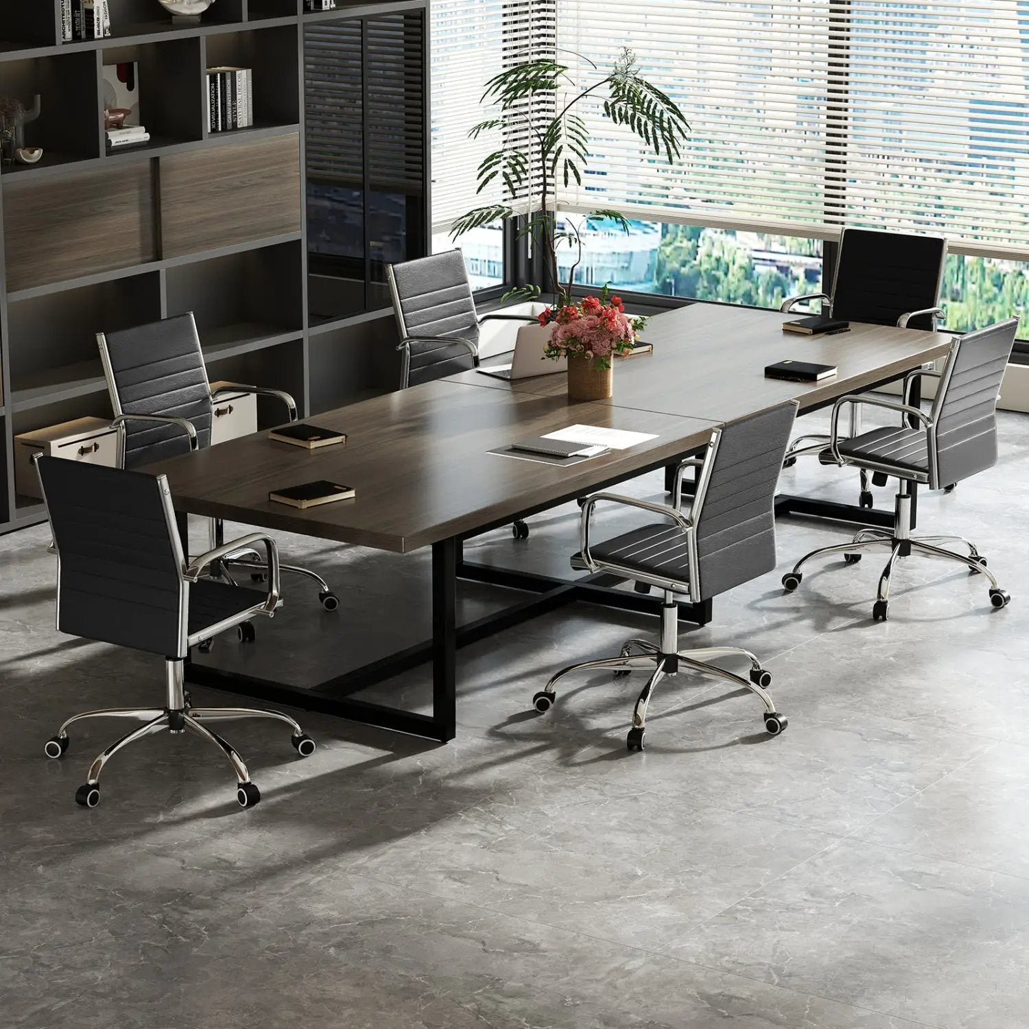 Height Adjustable Office Chair with Rocking Backrest by DirectDeals