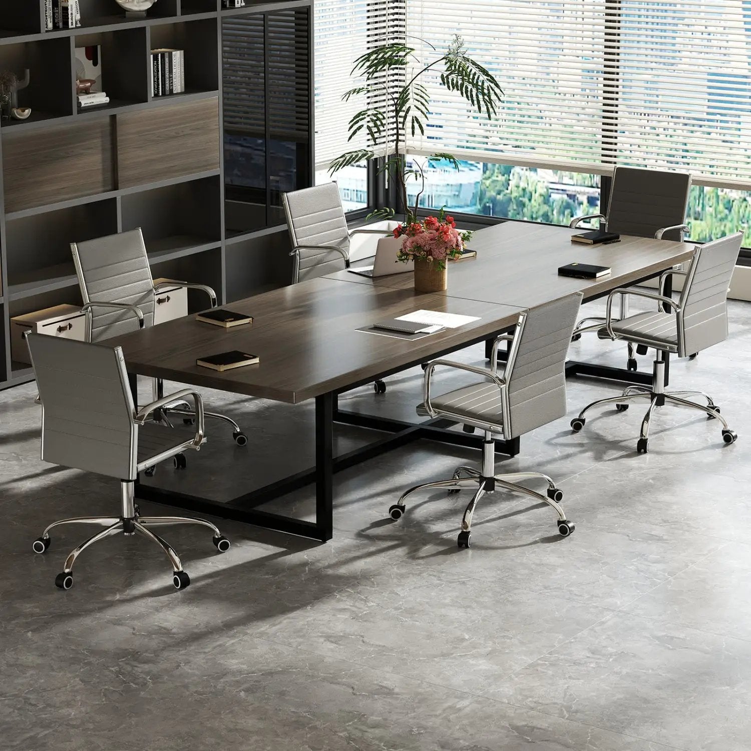Height Adjustable Office Chair with Rocking Backrest by DirectDeals