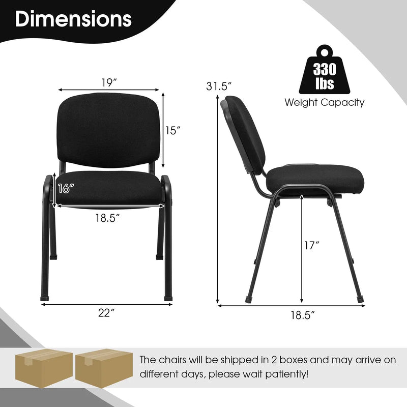 Office Chair with Metal Frame and Padded Cushions for Conference Room by DirectDeals