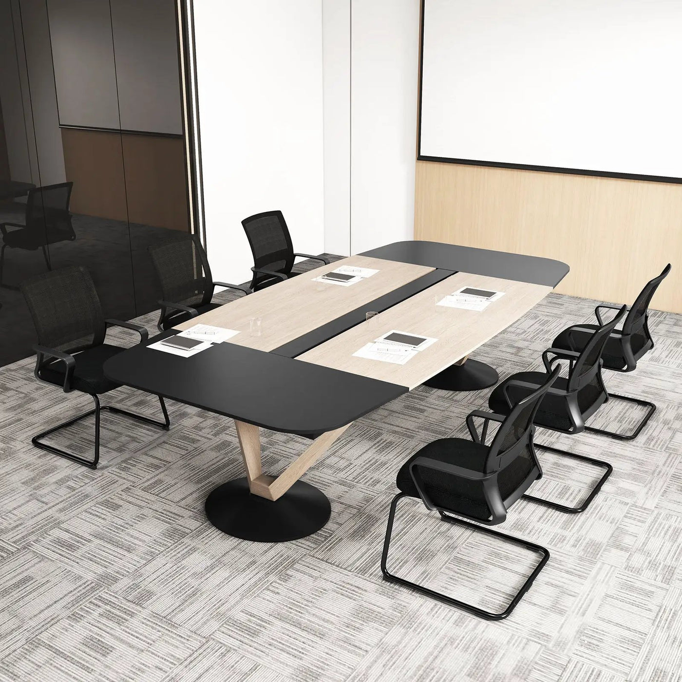 Office Guest Chair with Lumbar Support for Waiting Room by DirectDeals