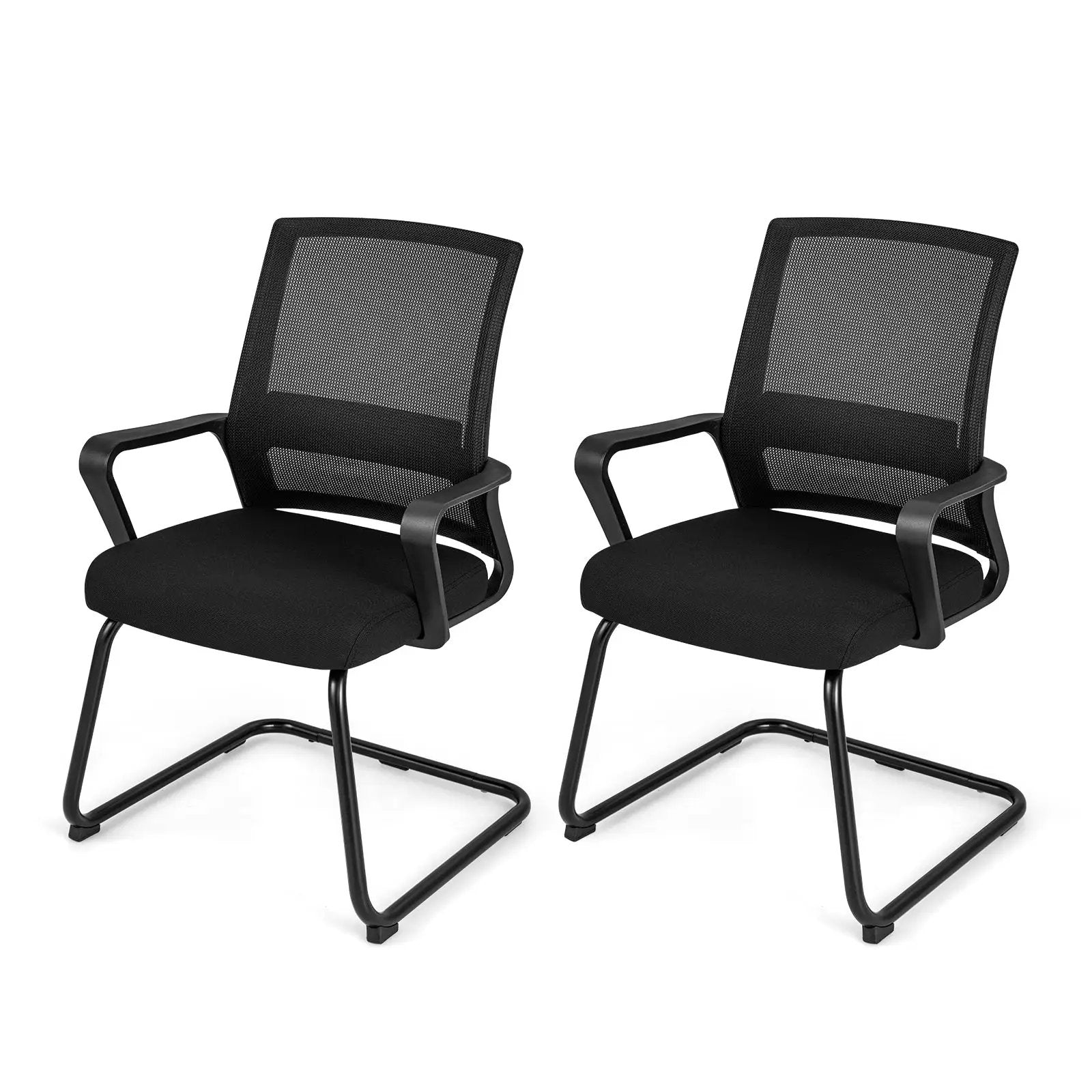 Office Guest Chair with Lumbar Support for Waiting Room by DirectDeals