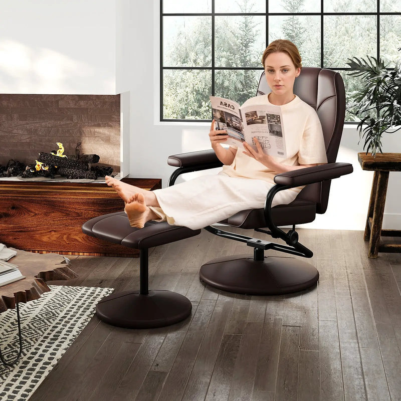 4 Pieces Counter Height Chairs with Fabric Seat and Rubber Wood Legs by DirectDeals