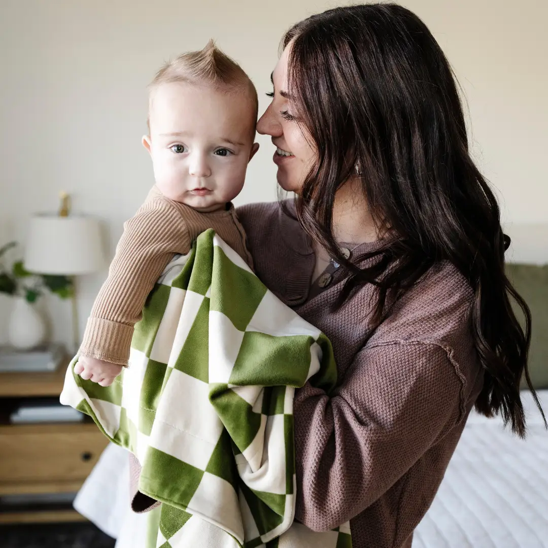 Minky Stretch Receiving Blankets by HouseOfZazla
