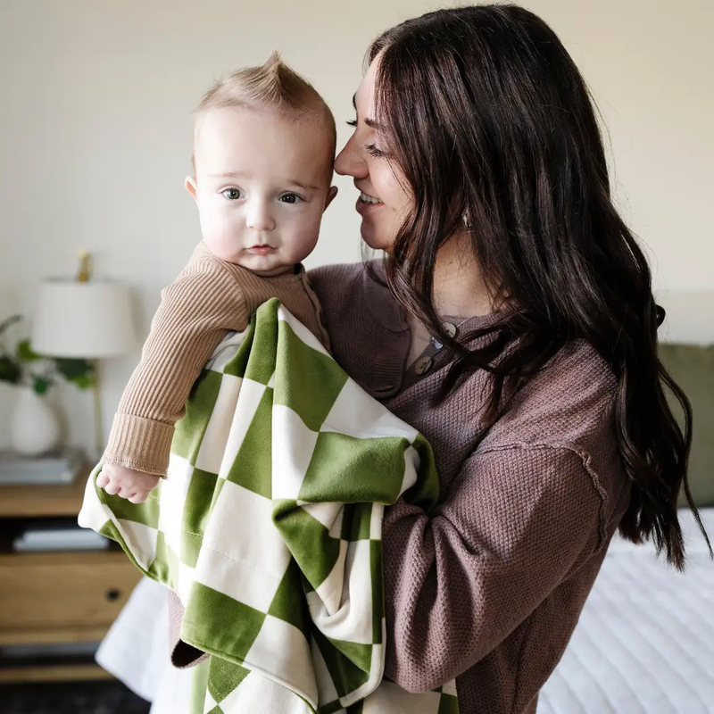 Minky Stretch Receiving Blankets by HouseOfZazla