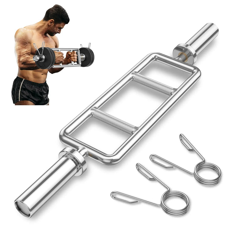 700 LBS Olympic Triceps Bar with Knurled Handles for Squats Deadlifts Shrugs by DirectDeals