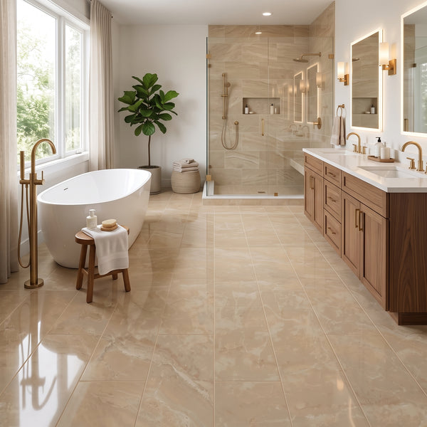 Onyx Sand Polished Porcelain Tiles 12x24