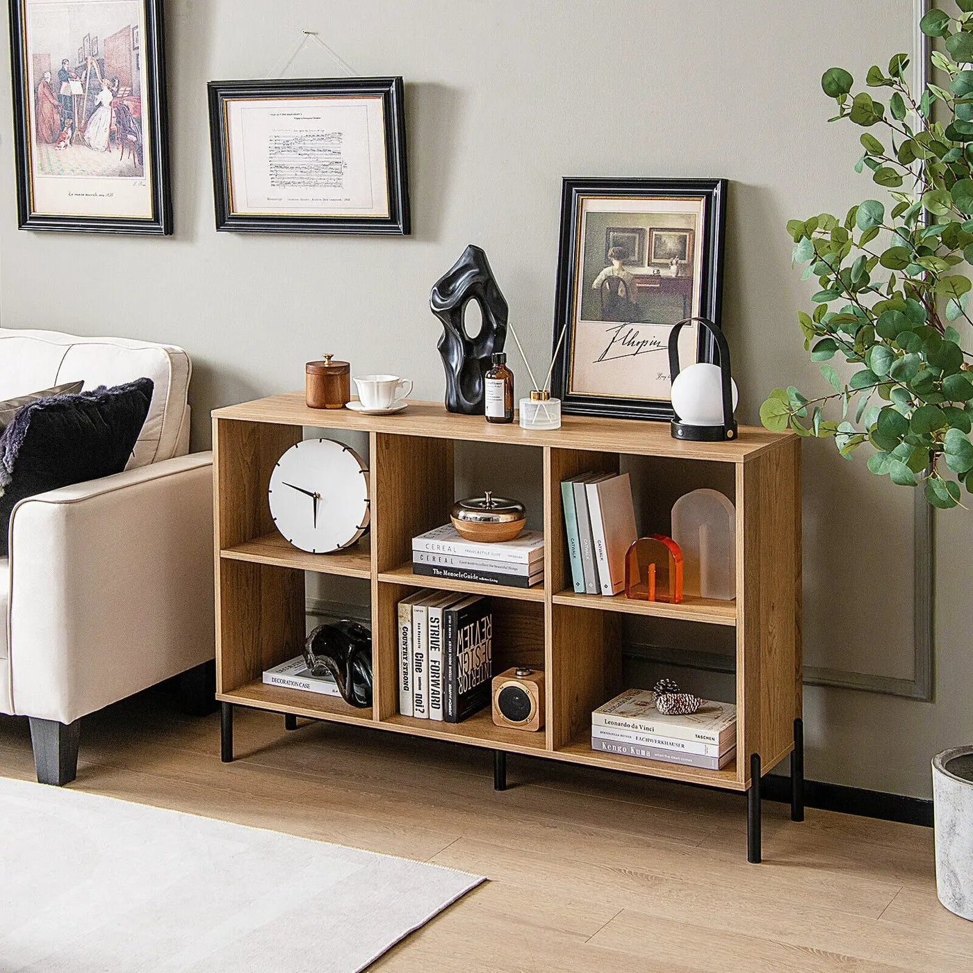 Open-Back Bookshelf with Drawer for Study by DirectDeals