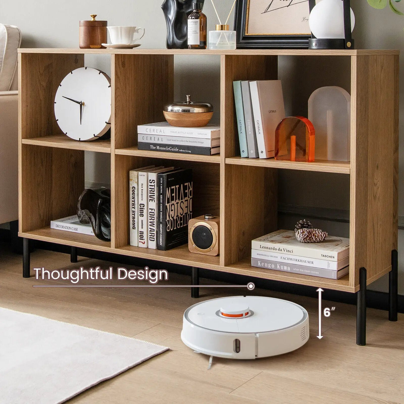 Open-Back Bookshelf with Drawer for Study by DirectDeals
