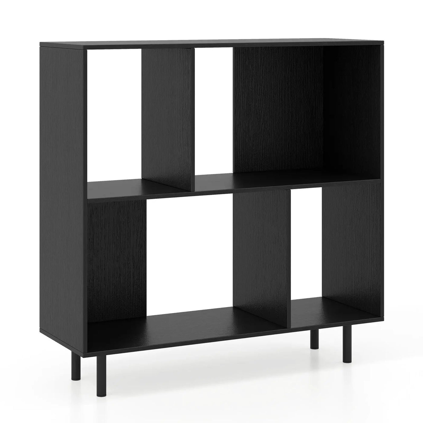 Open Shelf Bookcase with 4 Compartments by DirectDeals