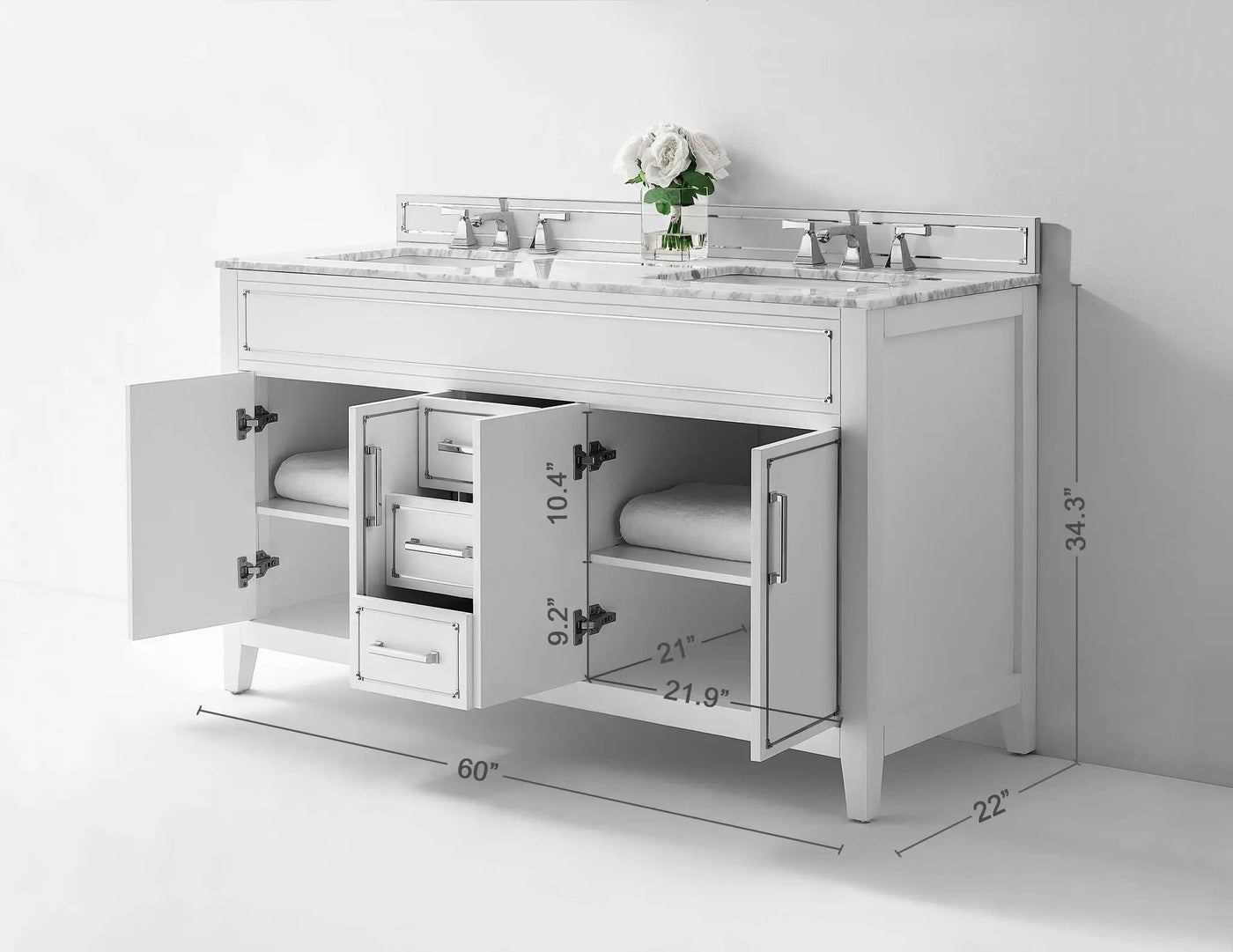 Aspen 60" Bath Vanity Set by Ancerre Designs