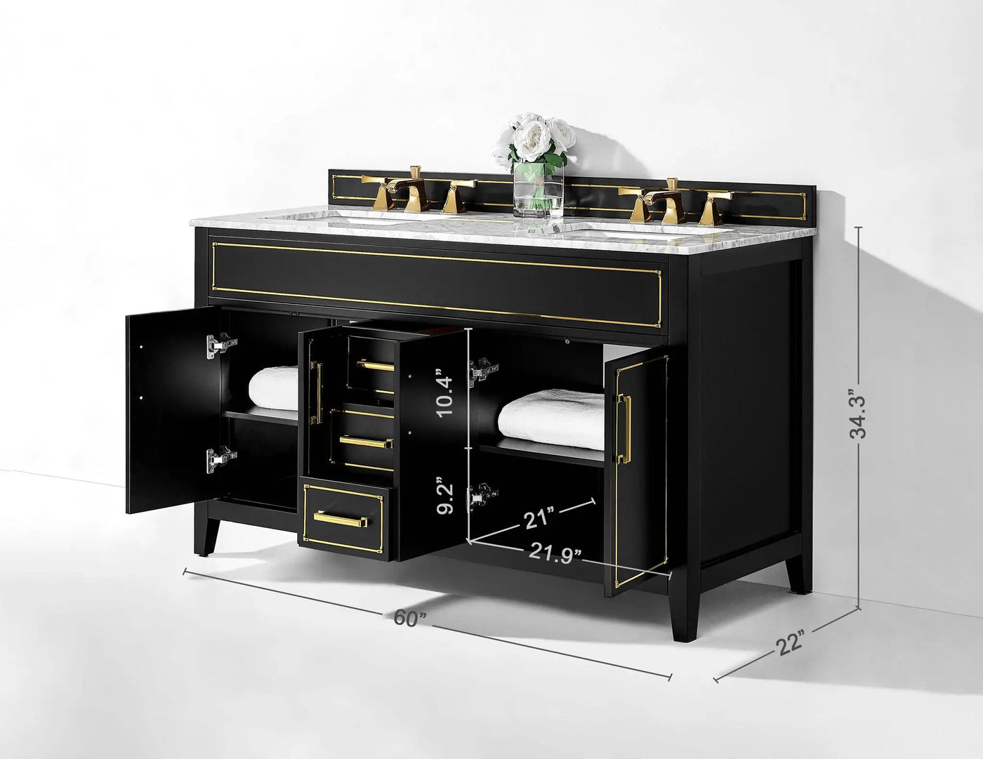 Aspen 60" Bath Vanity Set by Ancerre Designs
