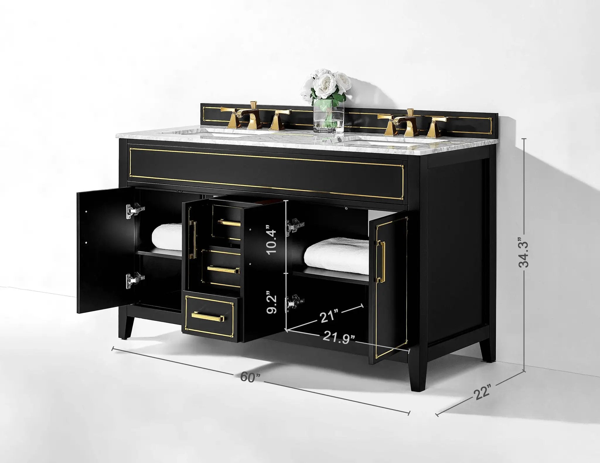 Aspen 60" Bath Vanity Set by Ancerre Designs