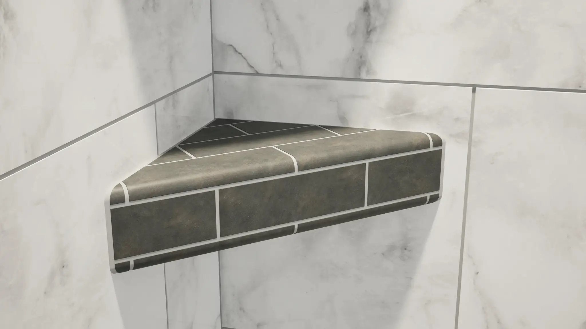 The Original™ Corner Shower Shelf (10" x 10") by The Original Granite Bracket