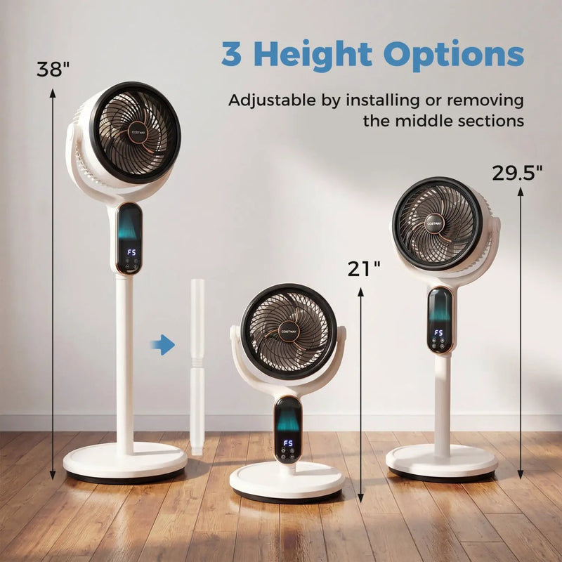 Oscillating Pedestal Fan with Remote and 8 Speeds by DirectDeals