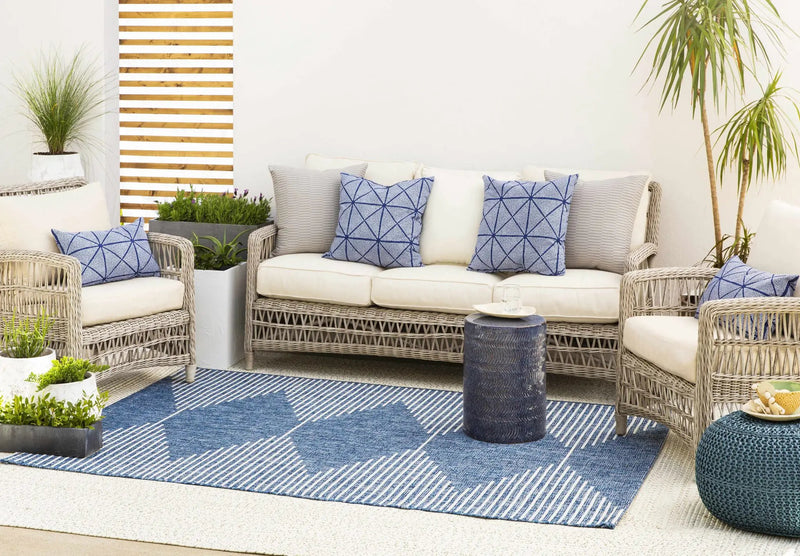 Stephan Navy Outdoor Rug by Boutique Rugs