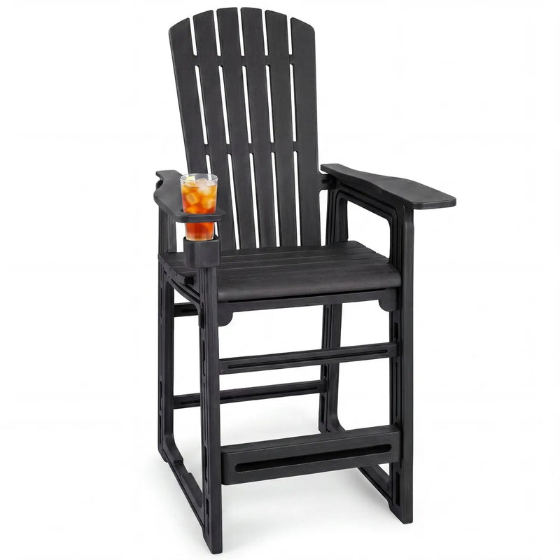 Outdoor Bar Stool 29" Height with Backrest and Armrests by DirectDeals