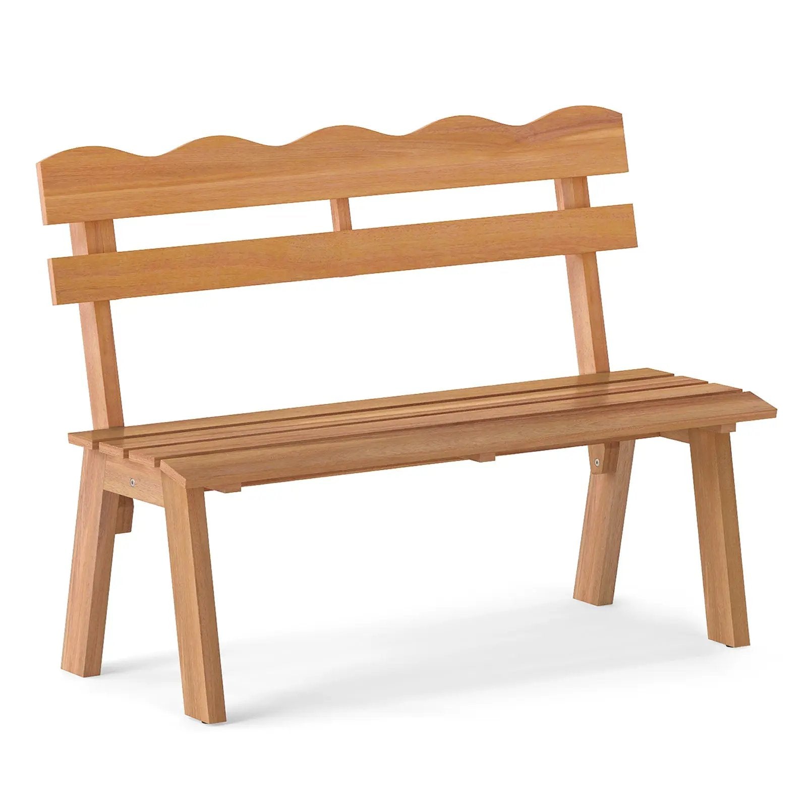 Outdoor Acacia Wood Garden Bench with 800 lbs Weight Capacity by DirectDeals