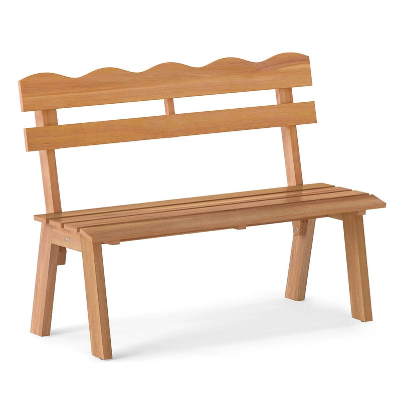 Outdoor Acacia Wood Garden Bench with 800 lbs Weight Capacity by DirectDeals