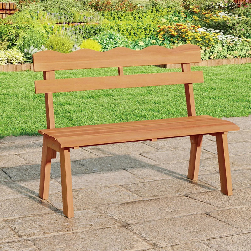 Outdoor Acacia Wood Garden Bench with 800 lbs Weight Capacity by DirectDeals