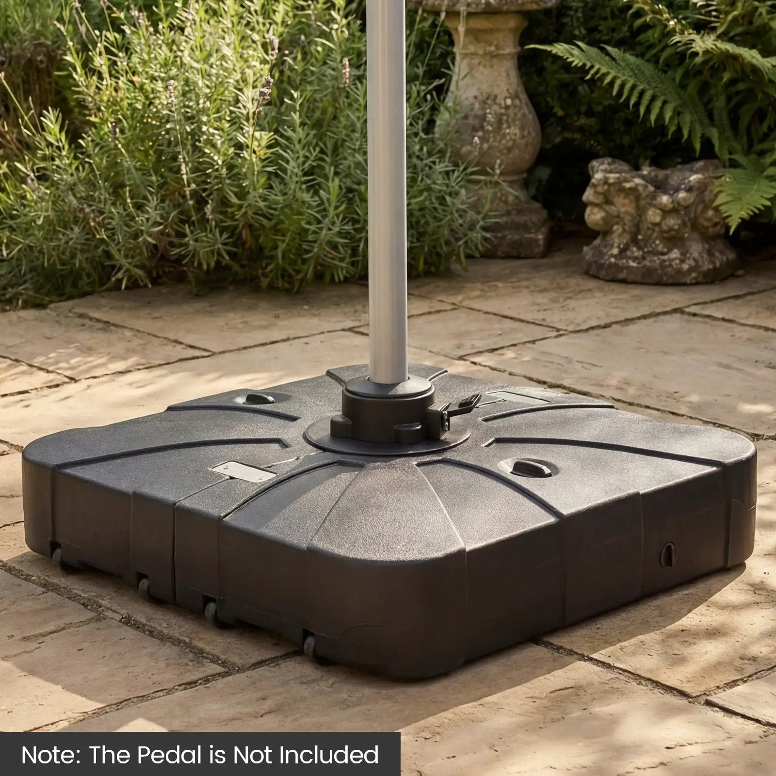 Outdoor Cantilever Umbrella Base Square Water and Sand Fillable Base by DirectDeals
