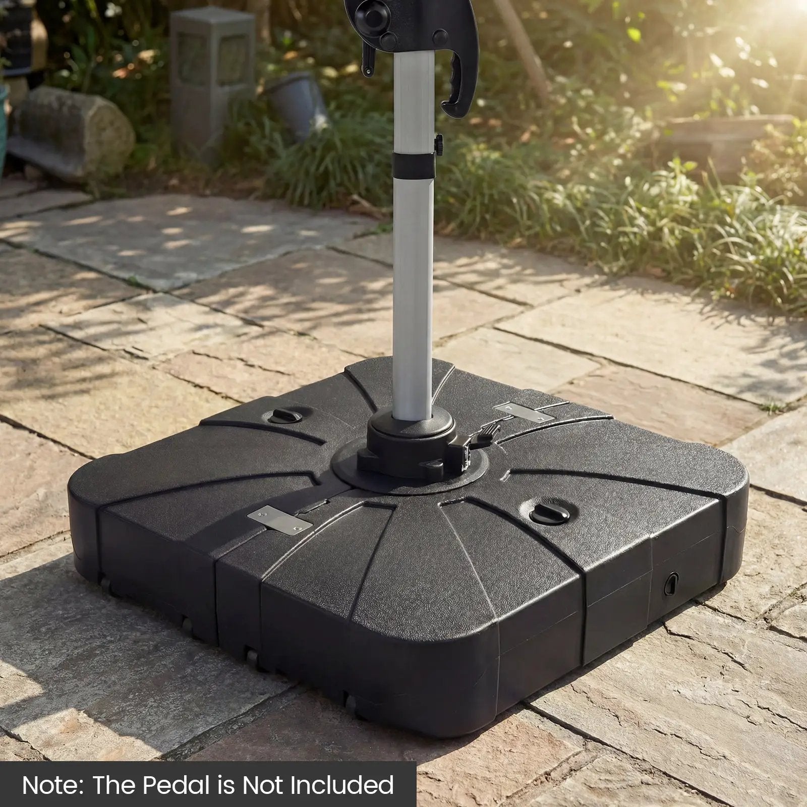 Outdoor Cantilever Umbrella Base Square Water and Sand Fillable Base by DirectDeals