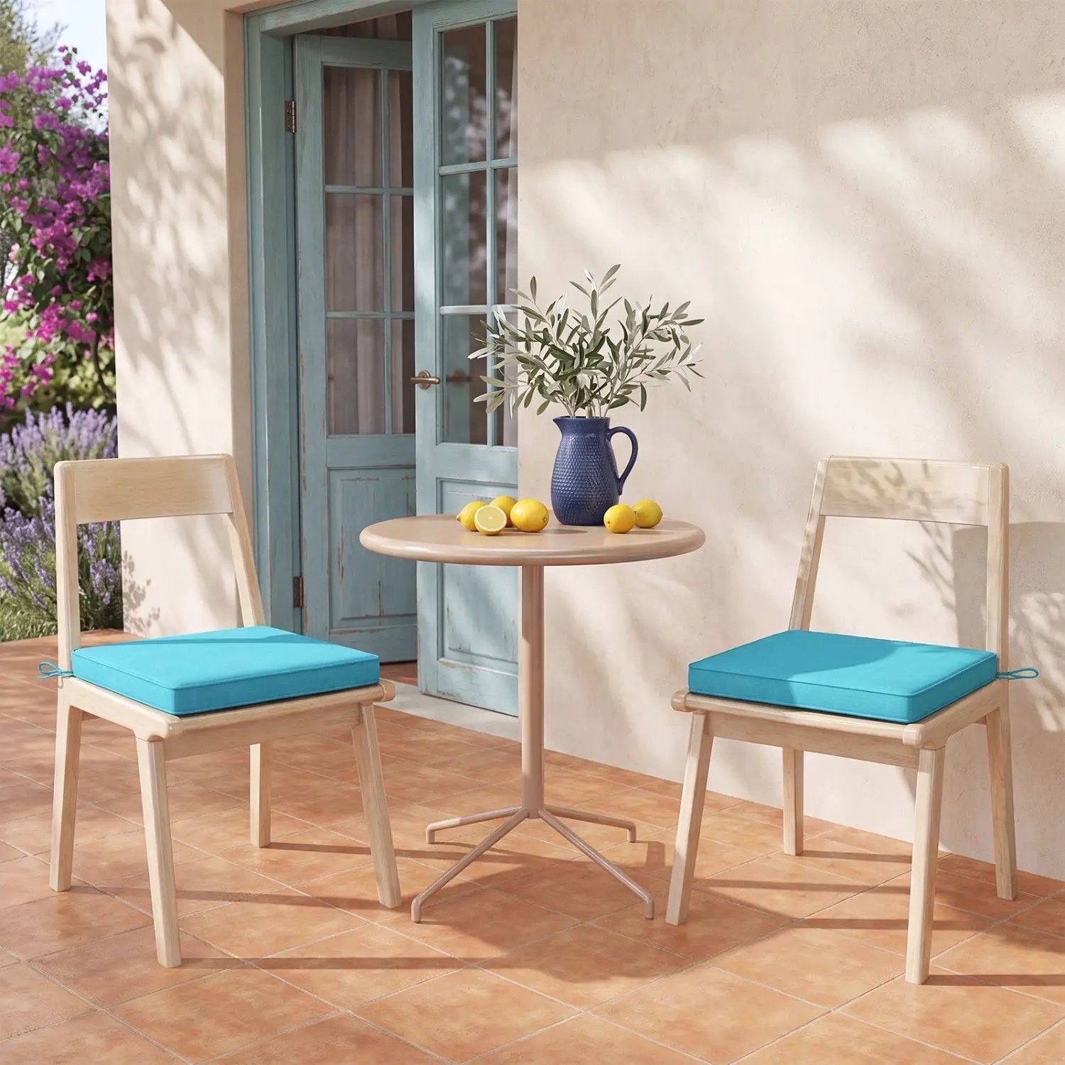Outdoor Chair Cushions Set of 4 - Waterproof Olefin 20x20 by DirectDeals