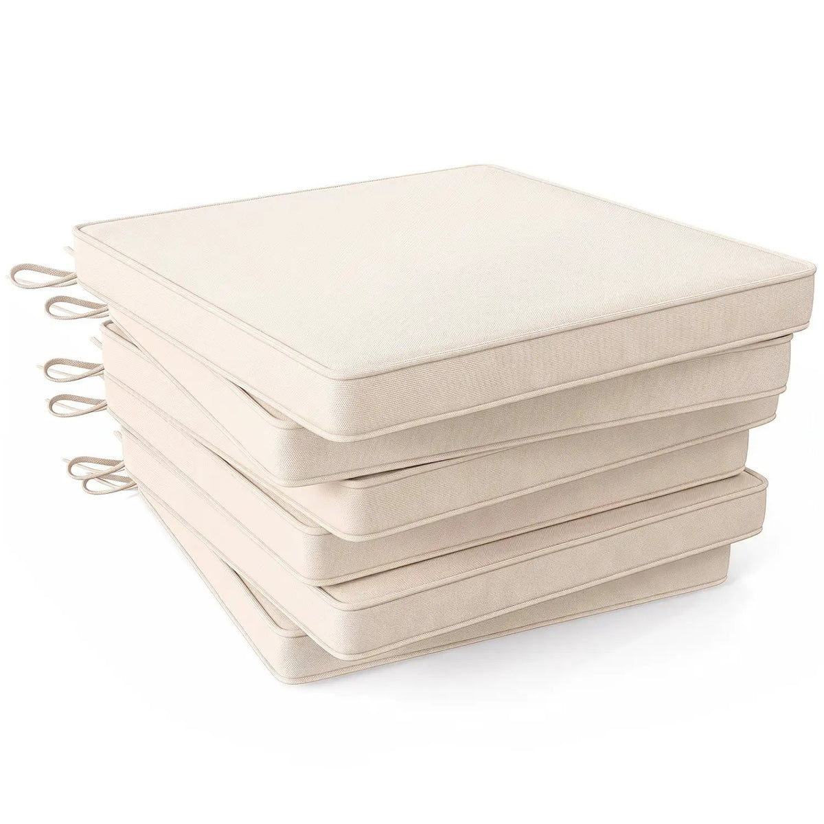 Outdoor Chair Cushions Set of 6 Waterproof Olefin 20x20 Inch by DirectDeals