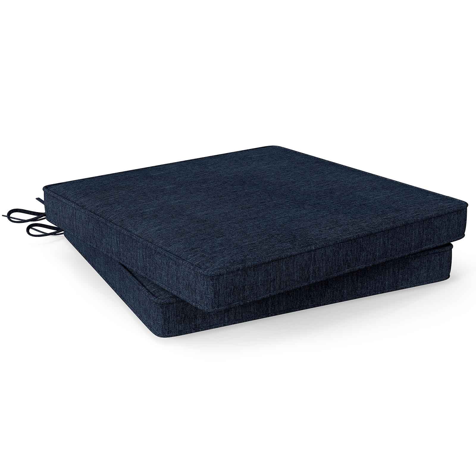 Outdoor Chair Cushion Set of 2 Waterproof Fade-Resistant Olefin Seat Cushions by DirectDeals
