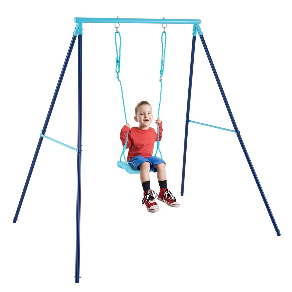 Outdoor Heavy Duty Metal Toddler Swing Set with Stand by DirectDeals