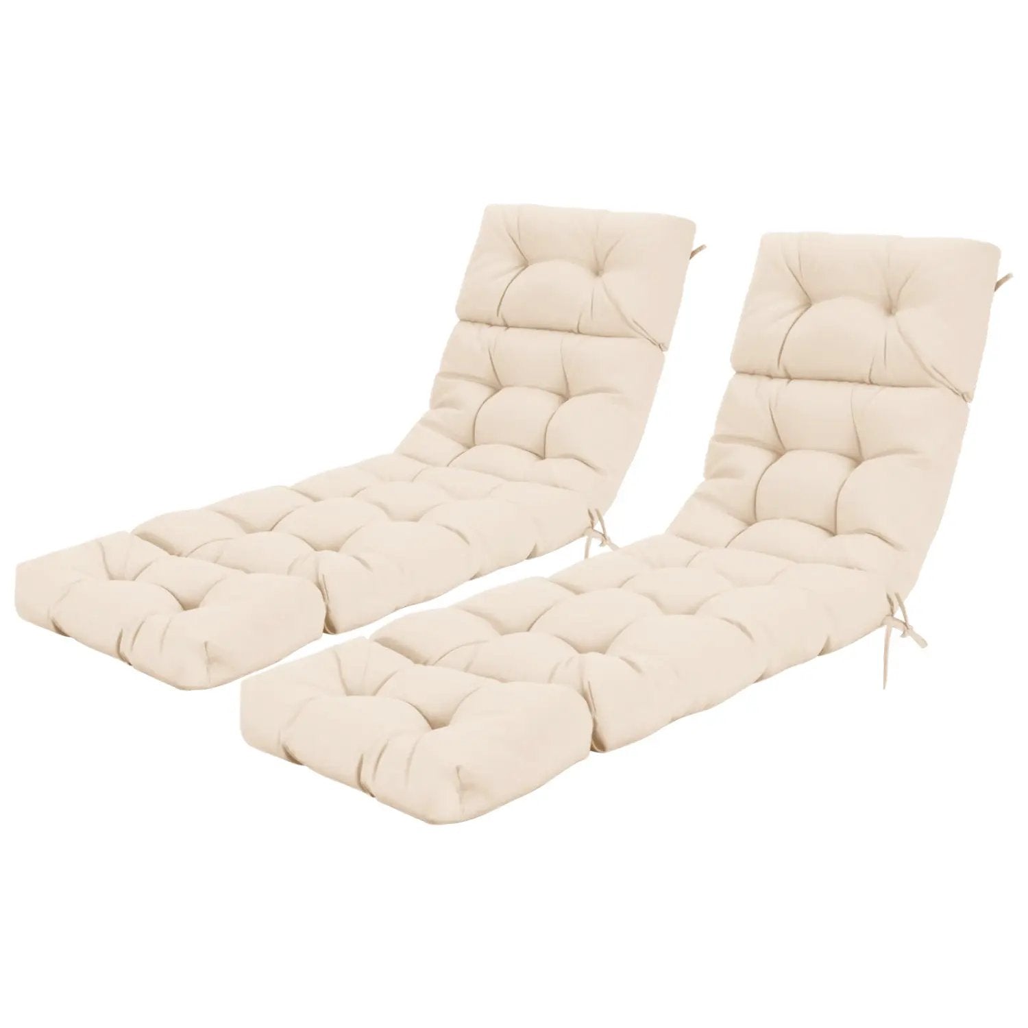 Outdoor Lounge Chaise Cushion 73"x22" with High Back String Ties by DirectDeals